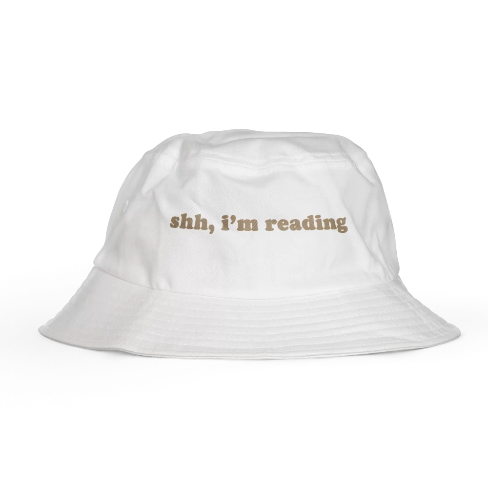 CHRM | Bucket Hat Branco | shh, i'm reading