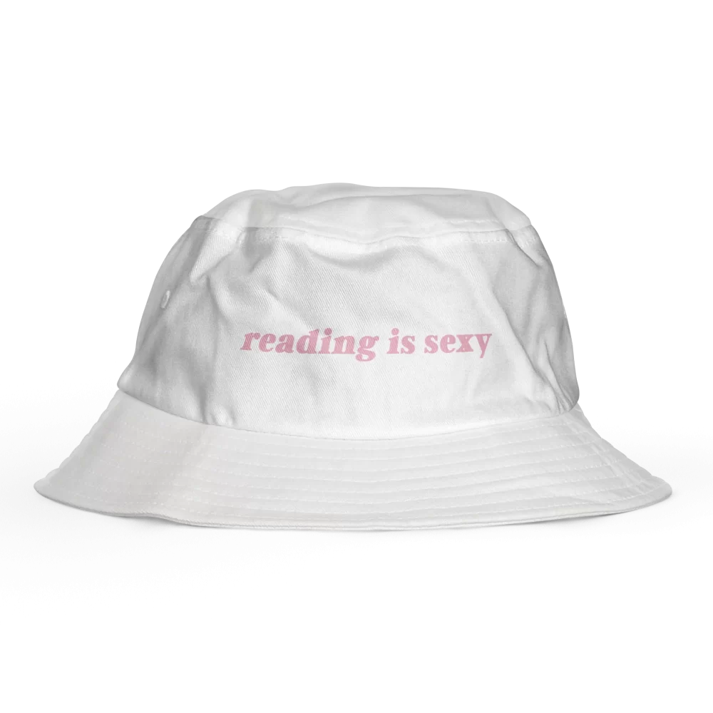 CHRM | Bucket Hat Branco | reading is sexy
